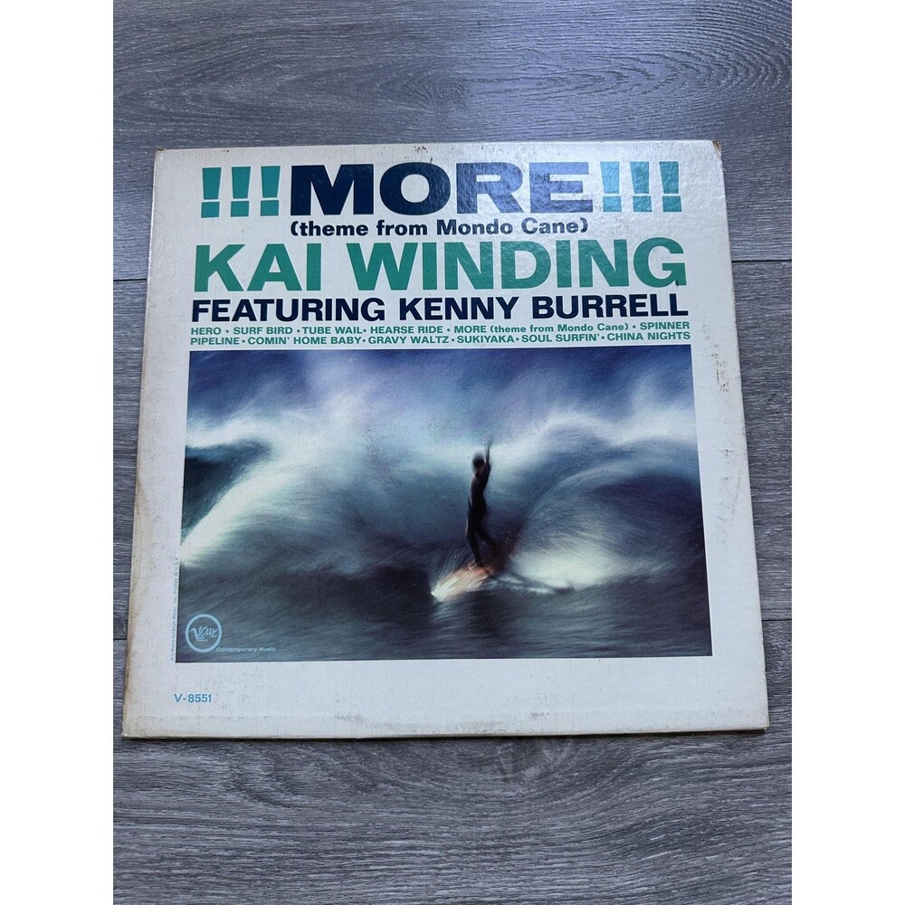 Kai Winding Soul Surfin' !!!More!!! Verve V-8551 Mono Jazz LP 1963 Kenny Burrell